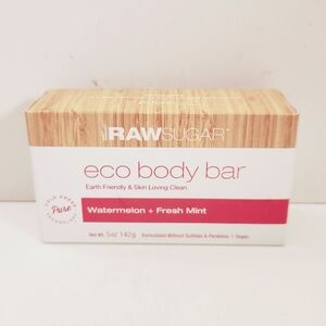 ⭐4/$15 Raw Sugar Eco Bar Soap Watermelon + Fresh Mint
